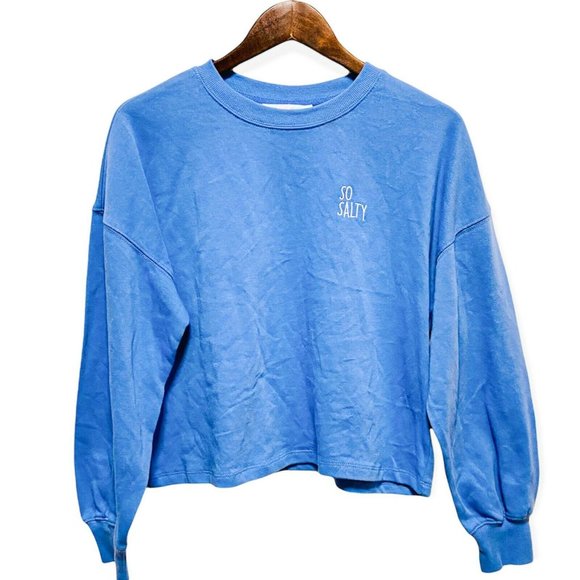 Hippie Rose 2-Piece Set Women's M Cropped Long Sleeve Crewneck Embroidered NWOT - Picture 7 of 12